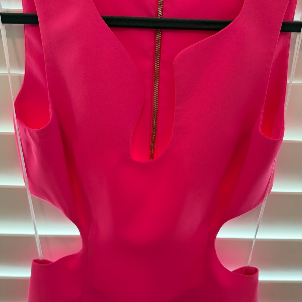 Amanda Uprichard Hot Pink Puzzle Dress - Picture 4 of 5
